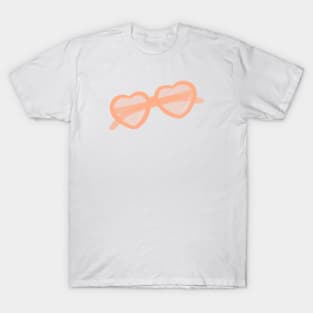 Heart Sunnies - Orange T-Shirt